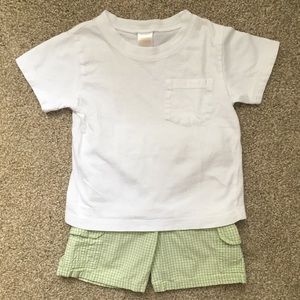 Gymboree 2-piece bundle: t-shirt and shorts 18-24m